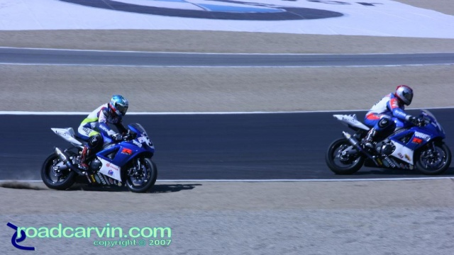 2007 Red Bull U.S. Grand Prix - AMA Superbike - Fight for Position (II)